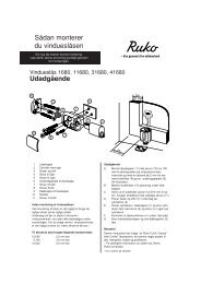 Sådan monterer du vindueslåsen Udadgående - Ruko