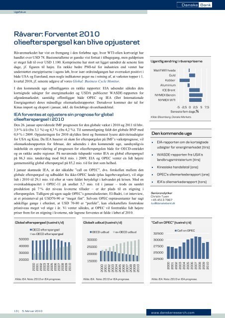 Ugefokus - Danske Analyse - Danske Bank