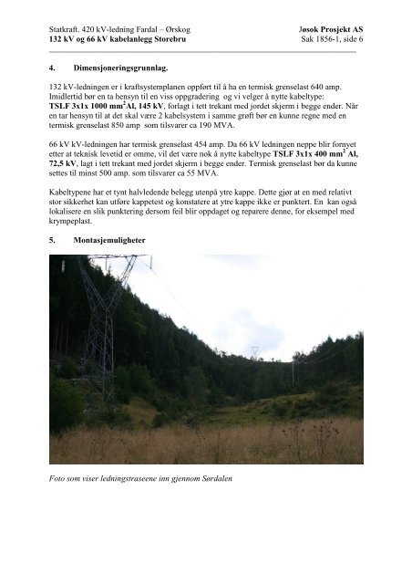 132 kV Notat om kabling Storebru (pdf) - Statnett