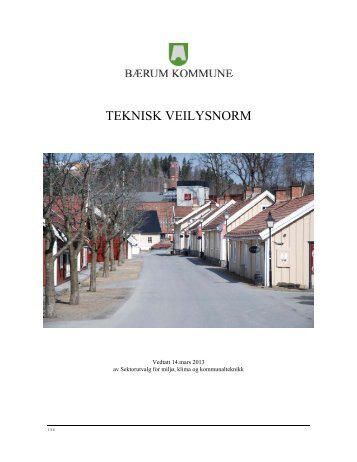TEKNISK VEILYSNORM - Bærum kommune