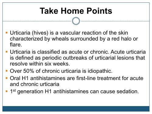 Urticaria - Dermatology