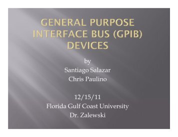 General Purpose Interface Bus in Data Acquisition and Control