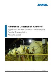 Reference Description Alunorte - Andritz