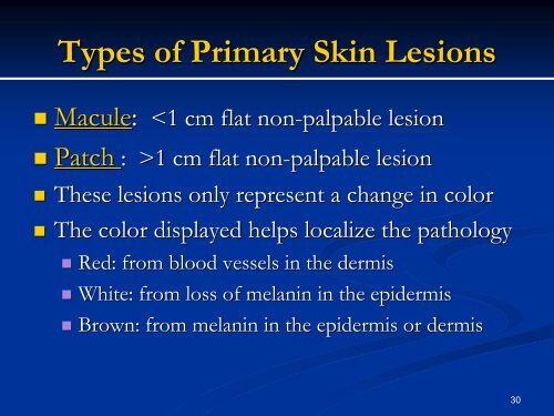 Principles of Dermatological Diagnosis - Dermatology