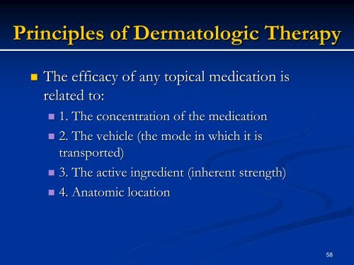 Principles of Dermatological Diagnosis - Dermatology