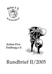 Rundbrief II/2005 - Action 5 Freiburg eV