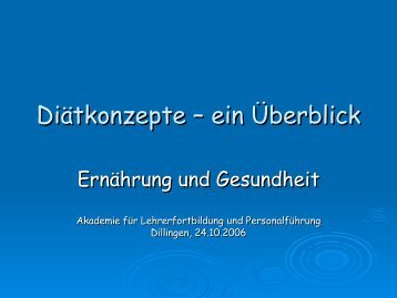 Folie 1 - Akademie für Lehrerfortbildung und Personalführung ...