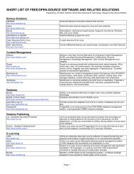 Short list of free/open-source software and - SUSD Teacher ...