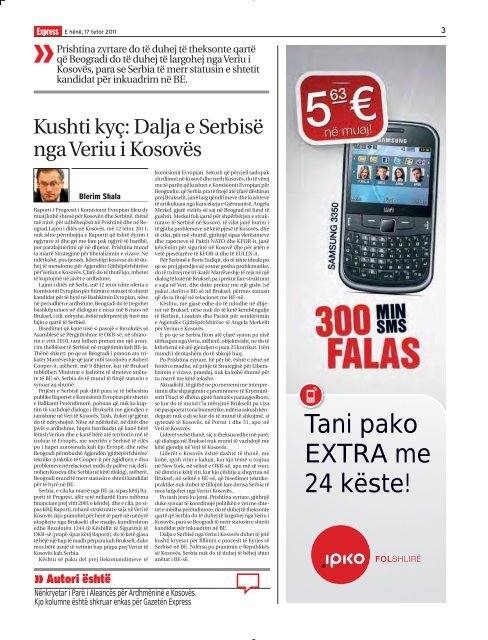 SHPALLIN DESHTIMIN - Gazeta Express