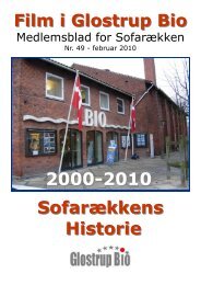 Nr. 49: Sofarækkens historie i 10 år - Glostrup Bio