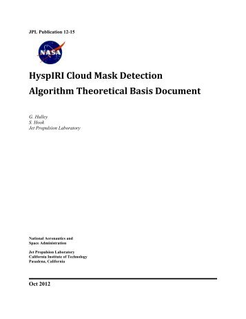 TIR Cloud Mask - HyspIRI Mission Study Website - NASA