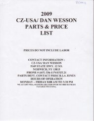 2009 Price List