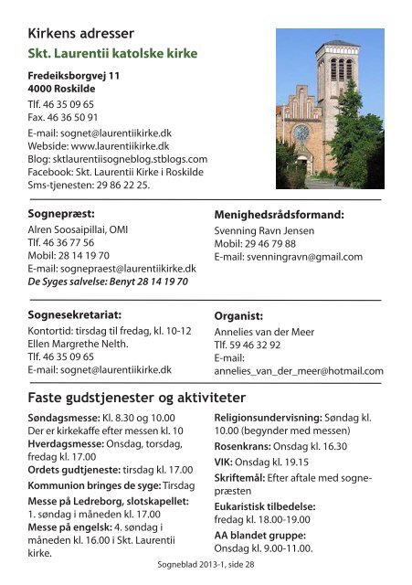 Sogneblad 2013-1 - Sankt Laurentii Kirke