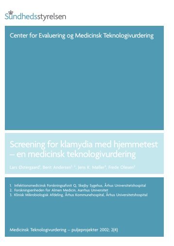 Screening for klamydia med hjemmetest - Sundhedsstyrelsen