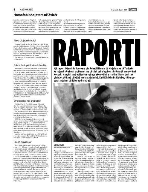 RAPORTI I ZI - Gazeta Express