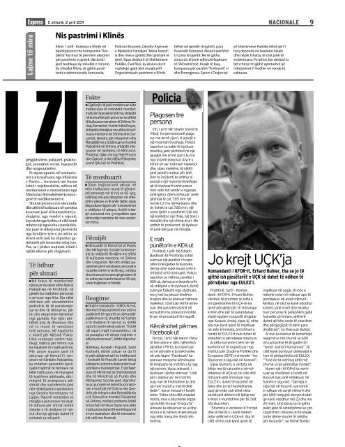 RAPORTI I ZI - Gazeta Express