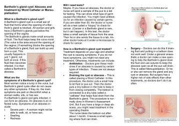 Bartholins abscess - Word catheter - National Women's Hospital ...