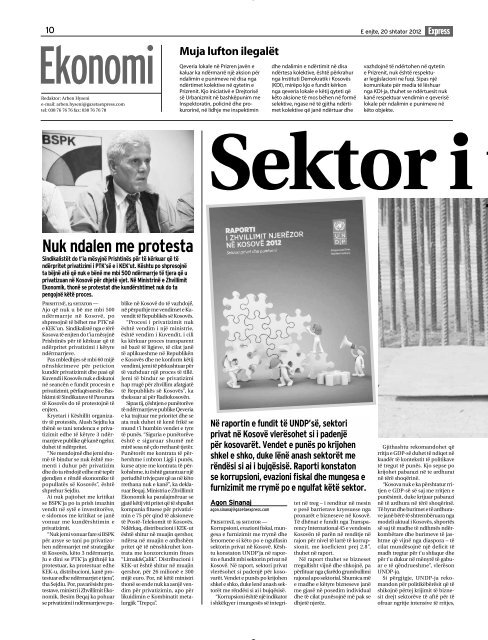 SEKTOR I PADENJE - Gazeta Express