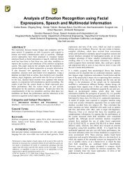 Analysis of Emotion Recognition using Facial Expressions, Speech ...
