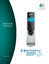 Manual de Utilizador Manual do Utilizador - Harmony Remote