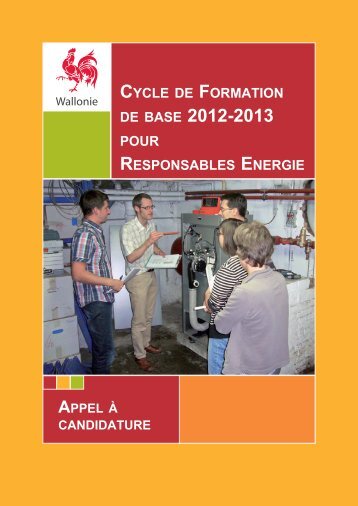 Brochure formation RE 2012 - Energie Wallonie