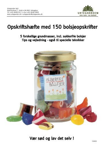 Opskriftshæfte med 150 bolsjeopskrifter - FDF