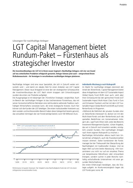 Aktuelle Informationen der LGT Bank (Schweiz) AG Ausgabe Oktober 2010