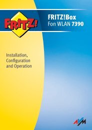 AVM Fritz!Box Fon WLAN 7390 - Manual