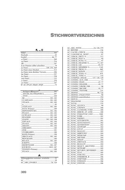 Die GNU Autotools
