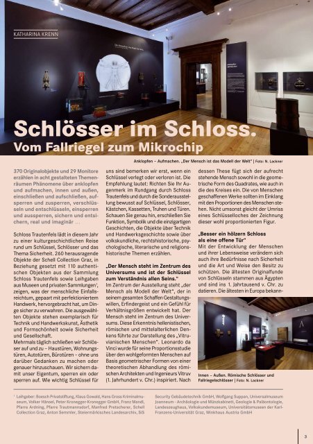 Artikel "Schlösser im Schloss" - Universalmuseum Joanneum