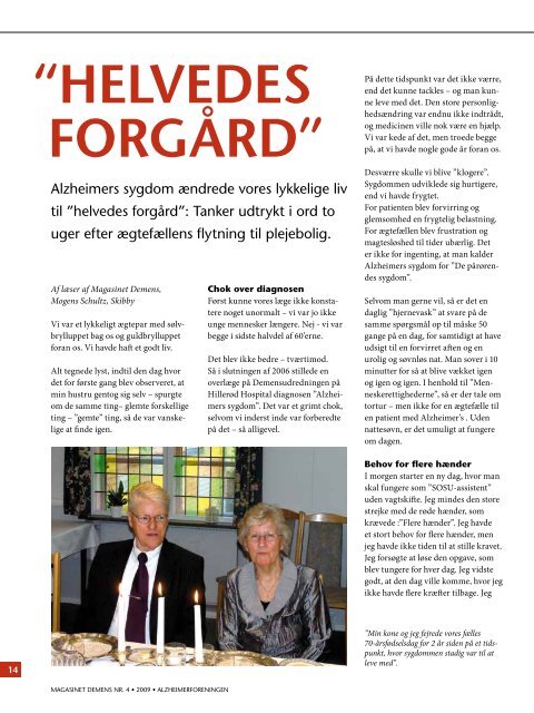 Om Alzheimers Og Andre demenssygdOmme - Alzheimerforeningen