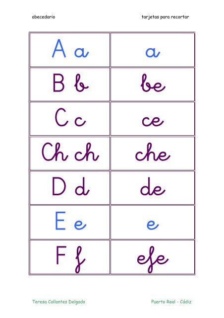 abecedario en pdf.