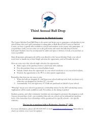 Third Annual Ball Drop - Carson Scholars Fund