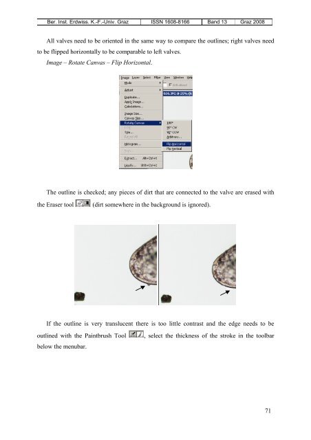 CONTRIBUTION TO GEOMETRIC MORPHOMETRICS ...