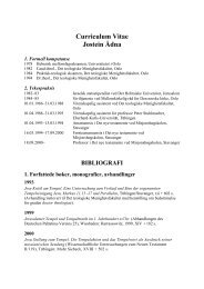 Curriculum Vitae Jostein Ådna - Misjonshøgskolen