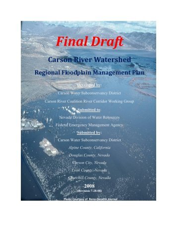 Carson River Watershed Regional Floodplain Management Plan