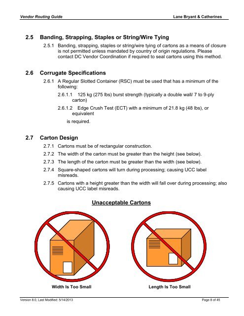 Vendor Routing Guide - CSI Vendor Manual