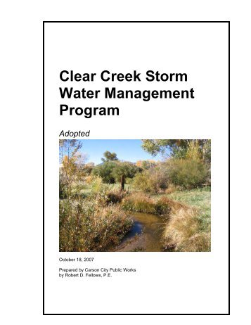 2. Clear Creek Storm Water Management Program - Carson Water ...