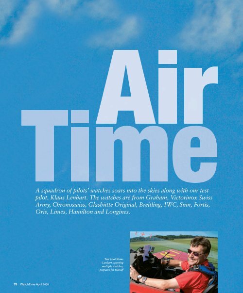 A squadron of pilots' watches soars 