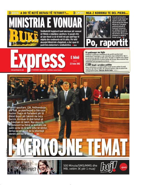 MINISTRIA E VONUAR - Gazeta Express