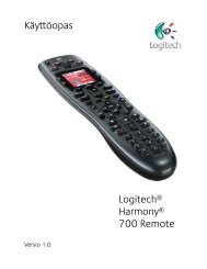 Käyttöopas Logitech® Harmony® 700 Remote - Harmony Remote