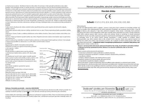 Schott HS 814, 816, 824, 826, 834, 836, 838, 886 ... - elektro BREL