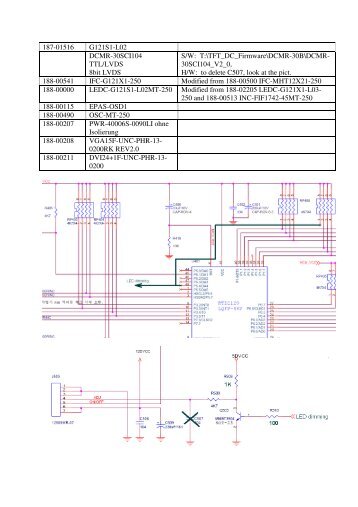 187-01516 G121S1-L02 DCMR-30SCI104 TTL ... - OLED-LCD-TFT