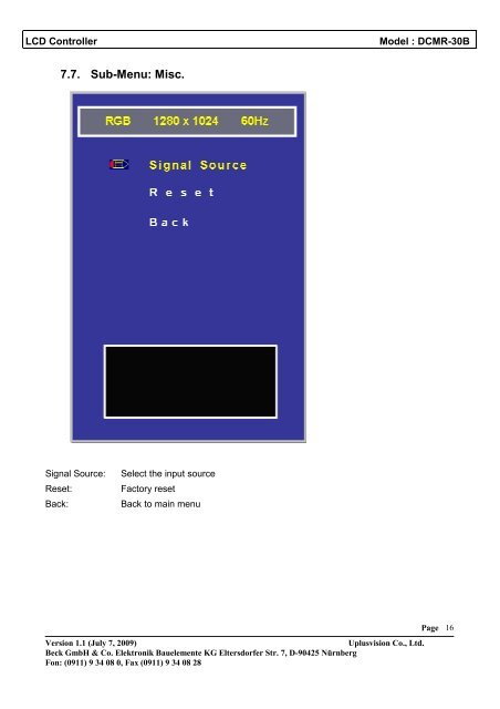 DCMR-30x - OLED-LCD-TFT