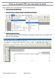 Faire un document PDF avec des zones de saisie