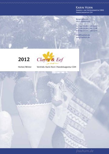 Katalog Clayre & Eef 2012 | Karin Horn ... - frauhorn.de