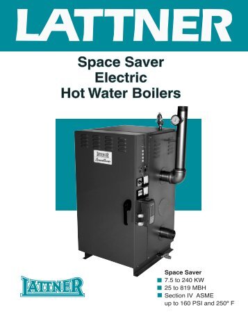 Space Saver Electric Hot Water Boilers - Lattner Boiler Company