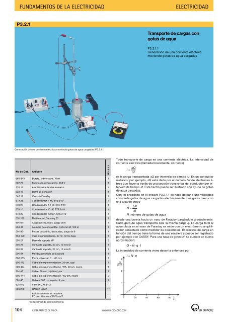 Catálogo general eXperimentos de FísiCa