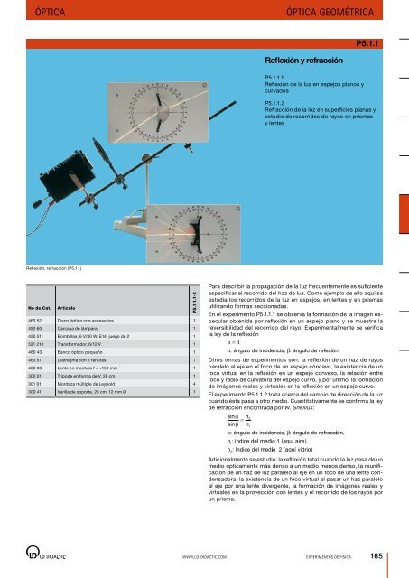 Catálogo general eXperimentos de FísiCa