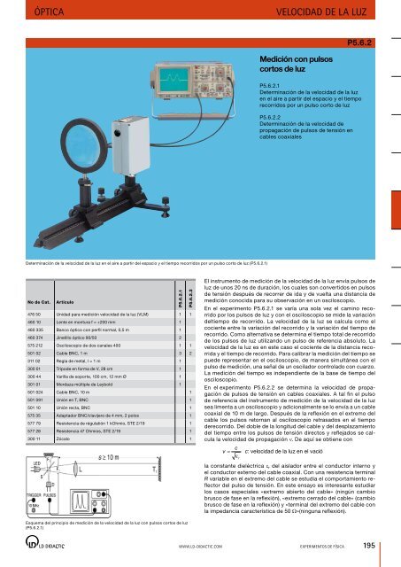 Catálogo general eXperimentos de FísiCa